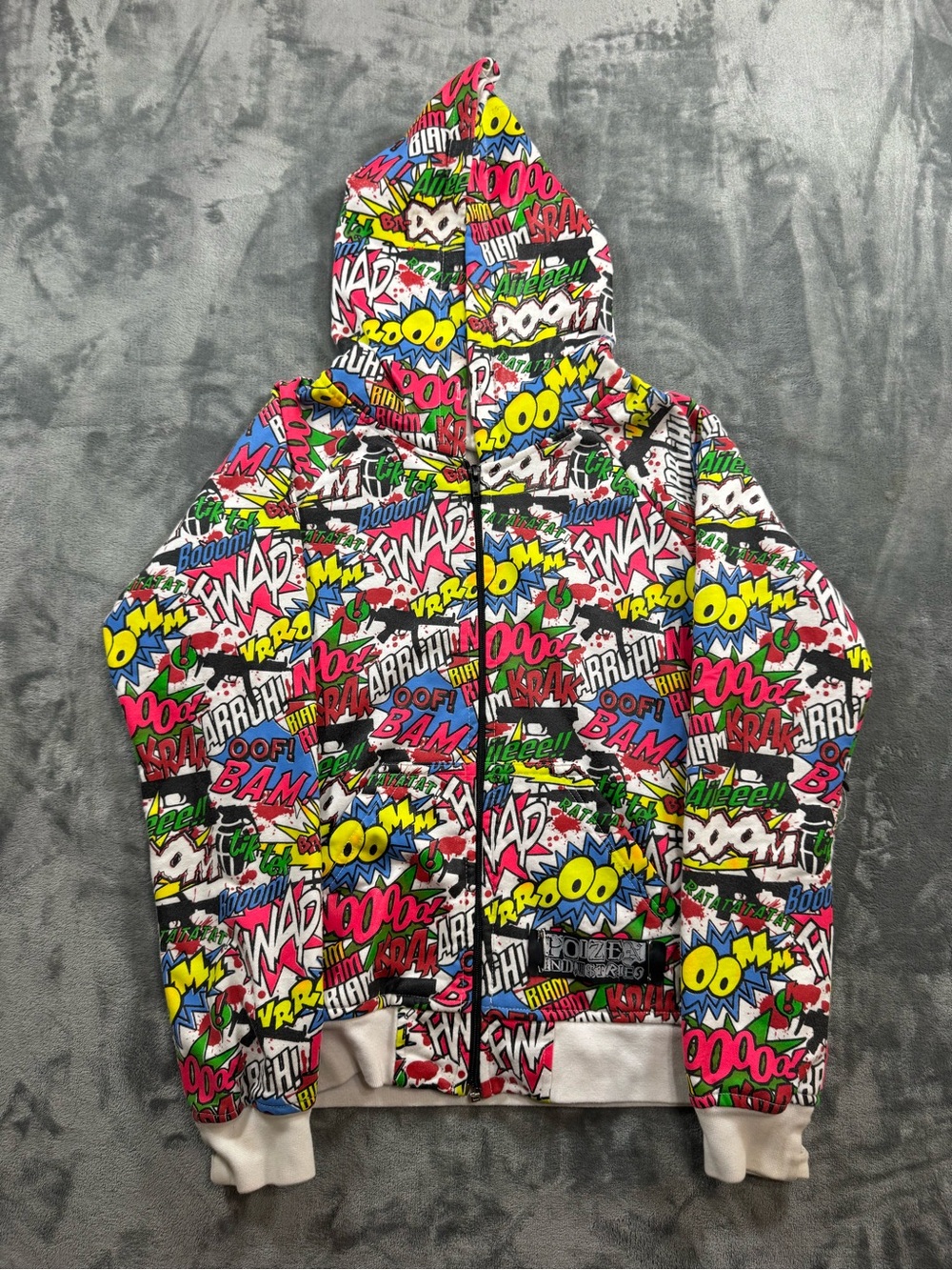 Kids Graphic Comic-Print Hoodie Jacket - Multicolor